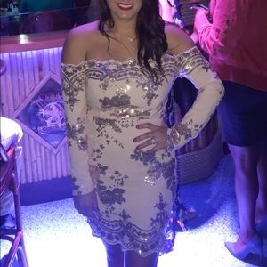 Rose gold Sequence dress